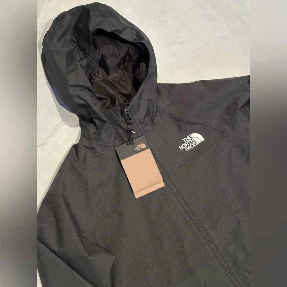 SZ M 10-12 BOYS THE NORTH FACE COAT DARK GRAY